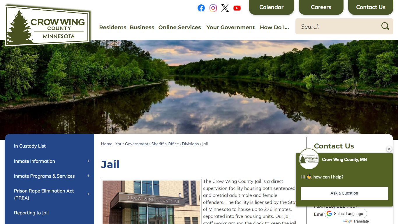 Jail | Crow Wing County, MN - Official Website